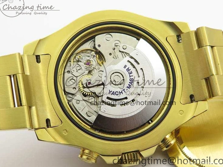 Best AAA Replica Sites Edition 3577 Bracelet II YG On YachtMaster YG Cozy 116688 Ceramic Bezel Best A White 1:1 Blue Dial JF 1224